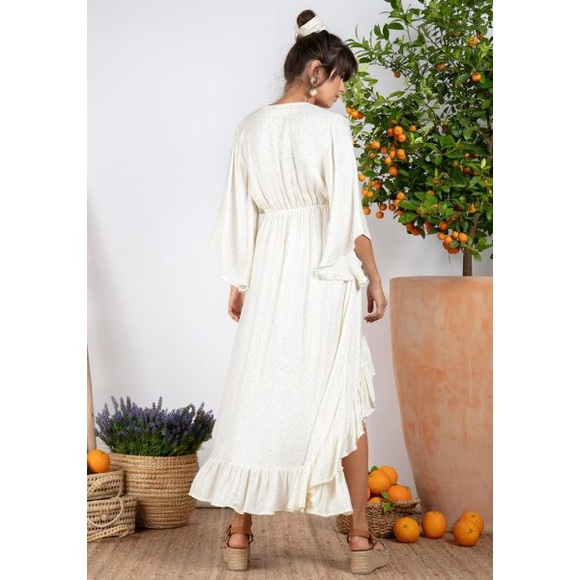 Sundress Juliana Dress Maxi Saint Barth Coconut - Picture 3 of 11